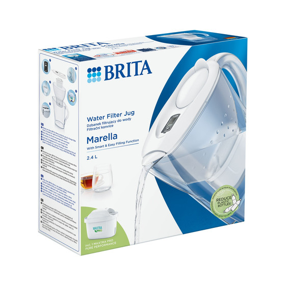 Brita Marella 2,4 L Maxtra Pro (fehér) vízszűrő kancsó Brita Marella 2,4 L Maxtra Pro (fehér) vízszűrő kancsó